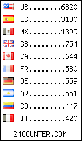 visitors by country counter