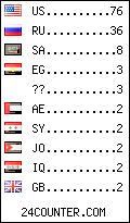 visitors by country counter
