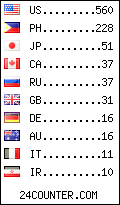 visitors by country counter