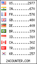 visitors by country counter
