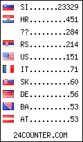 visitors by country counter