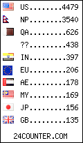 visitors by country counter