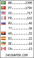 visitors by country counter