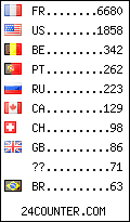 visitors by country counter