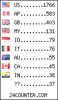 visitors by country counter