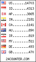 visitors by country counter