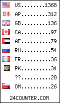 visitors by country counter