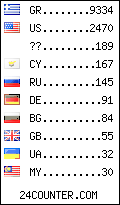 visitors by country counter