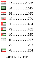 visitors by country counter