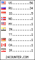 visitors by country counter