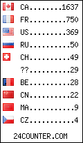 visitors by country counter
