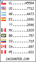 visitors by country counter