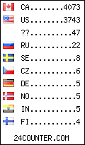 visitors by country counter