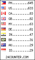 visitors by country counter