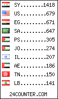 visitors by country counter