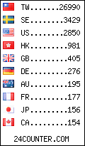 visitors by country counter