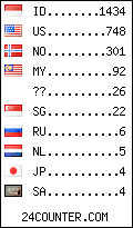 visitors by country counter