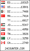 visitors by country counter