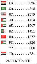 visitors by country counter