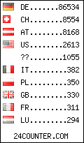 visitors by country counter