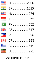 visitors by country counter