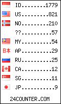 visitors by country counter