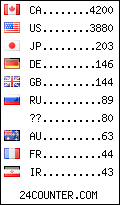 visitors by country counter