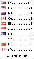 visitors by country counter