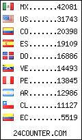 visitors by country counter