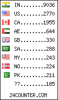 visitors by country counter