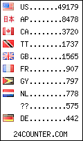 visitors by country counter