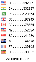 visitors by country counter