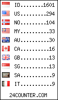 visitors by country counter