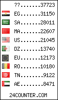 visitors by country counter