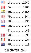 visitors by country counter