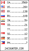 visitors by country counter