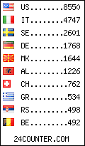 visitors by country counter