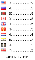 visitors by country counter