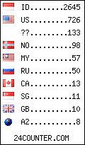 visitors by country counter