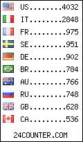 visitors by country counter