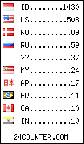 visitors by country counter