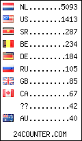 visitors by country counter