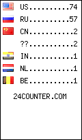 visitors by country counter