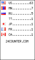 visitors by country counter