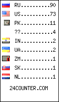 visitors by country counter