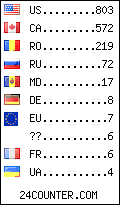 visitors by country counter