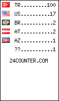 visitors by country counter