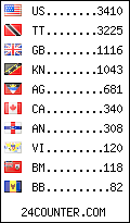 visitors by country counter