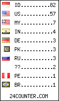 visitors by country counter