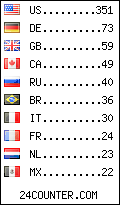 visitors by country counter